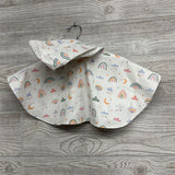 Rain Poncho Rainbows Clouds 0-6M