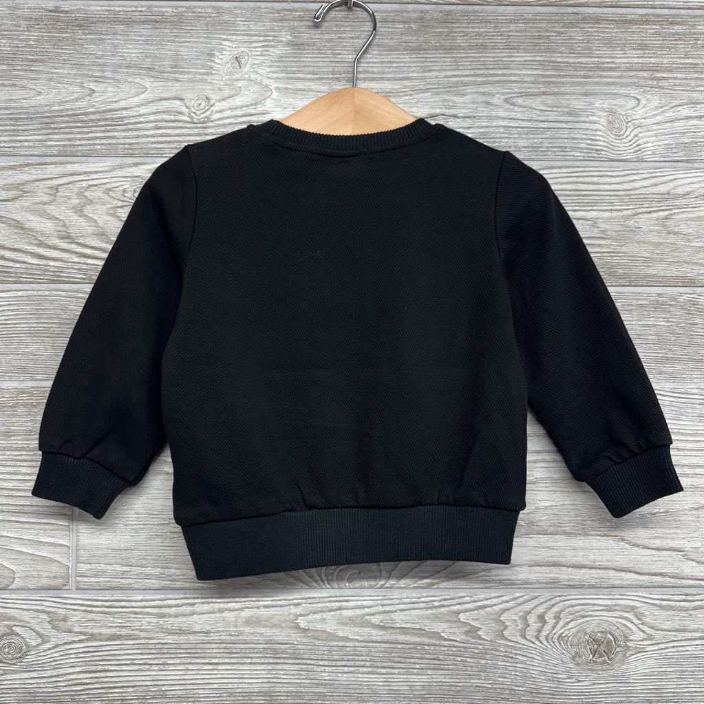 Crewneck Mini Animal Print Heart 18-24M