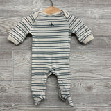 LS Footed Outfit Stripes 0-3M