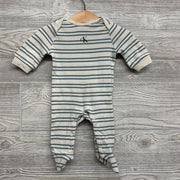 LS Footed Outfit Stripes 0-3M
