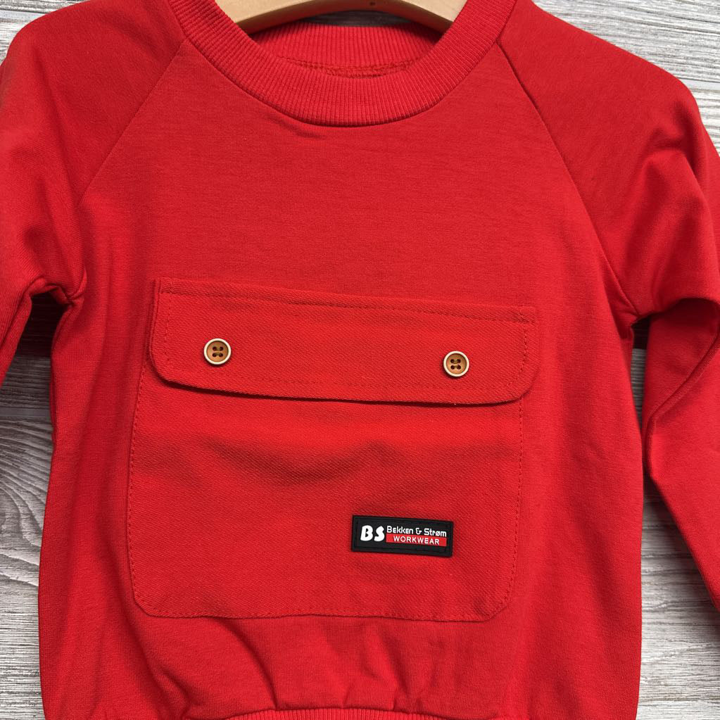 Crewneck Kangaroo Pocket 18-24M