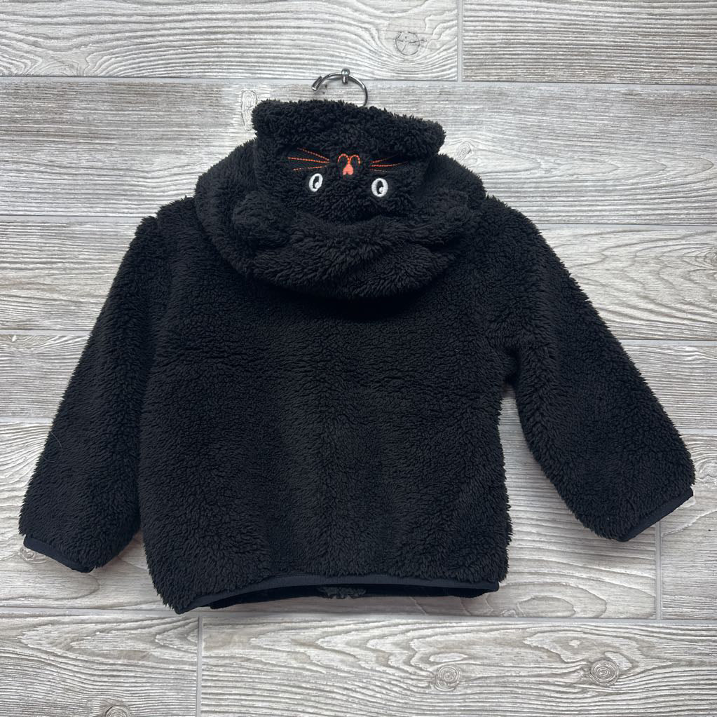 Plush Full Zip Jacket Cat Hood 18-24M