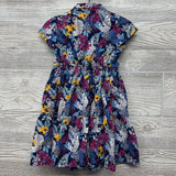 Button Up Dress Flowers Leopards 4T