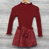 LS Tweed Skirt Sweater Dress 7-8