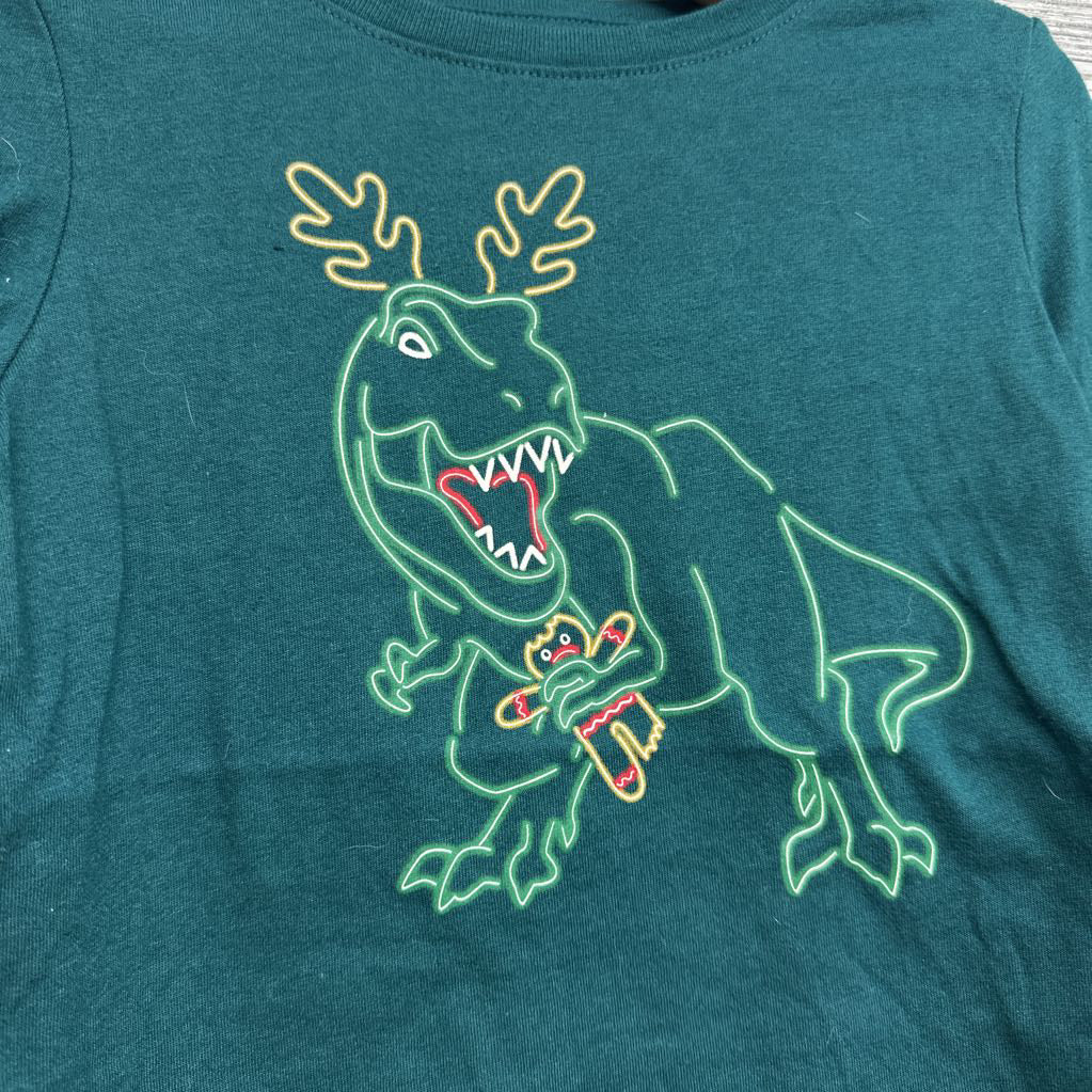 LS Shirt Dinosaur Reindeer Gingerbread Man 4T