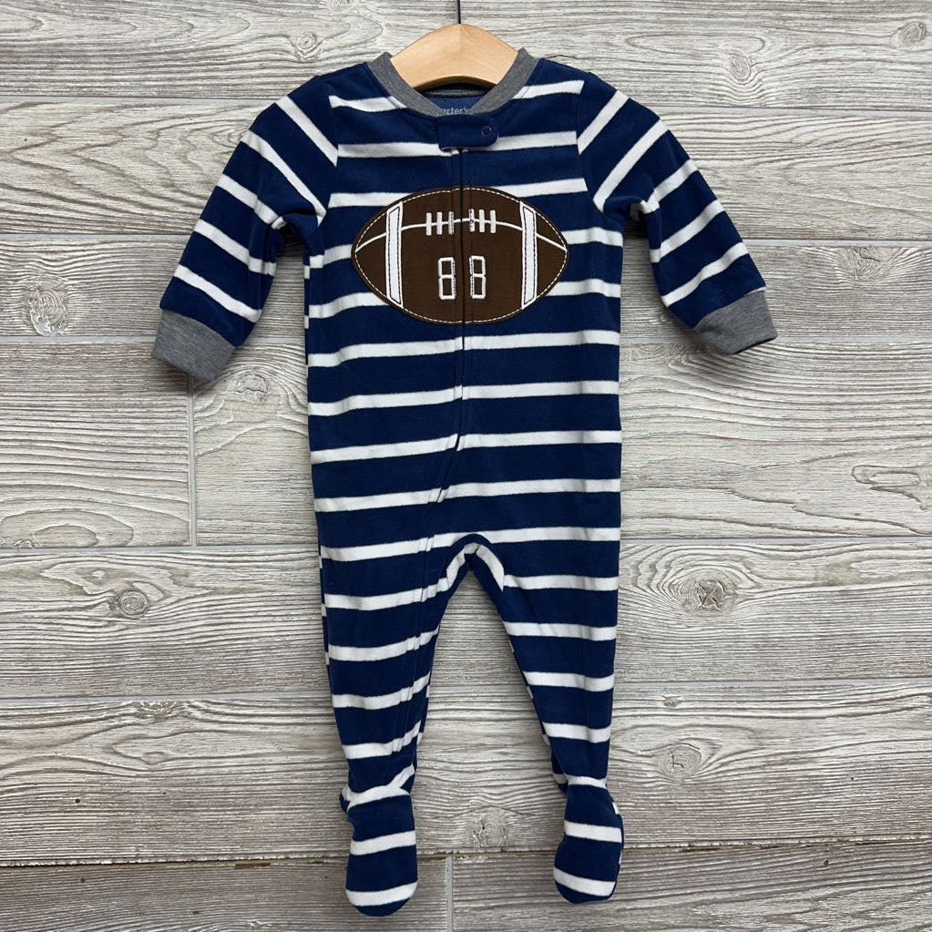 Blanket Sleeper Stripes Football 6M