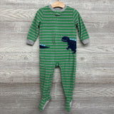 Blanket Sleeper Stripes Dinosaur 24M