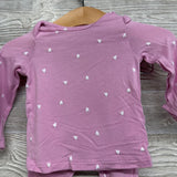 LS Bamboo Shirt & Fold Over Pants Hearts 3M