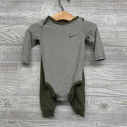 LS Modal Bodysuit Stripes & French Terry Joggers 6M