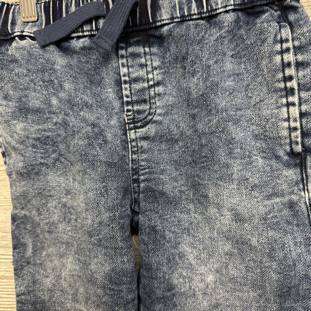 Knit Denim Drawstring Shorts 6