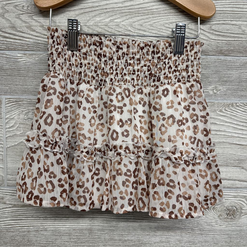 Skirt Animal Print Smocked Waistband 6X
