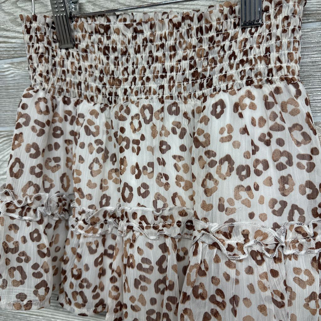 Skirt Animal Print Smocked Waistband 6X
