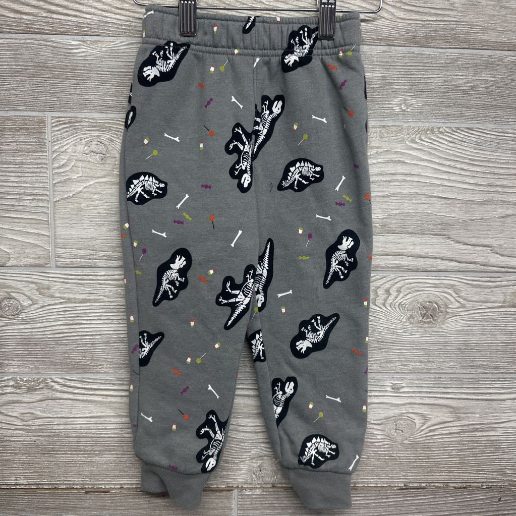 Jogger Sweat Pant Dinosaur Skeletons Candy 3T