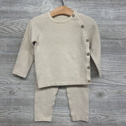 LS Knit Side Button Sweater & Pants 18M