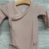 LS Ribbed Modal Side Snap Bodysuit & Pants 0-3M