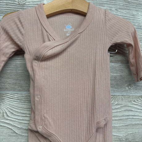 LS Ribbed Modal Side Snap Bodysuit & Pants 0-3M
