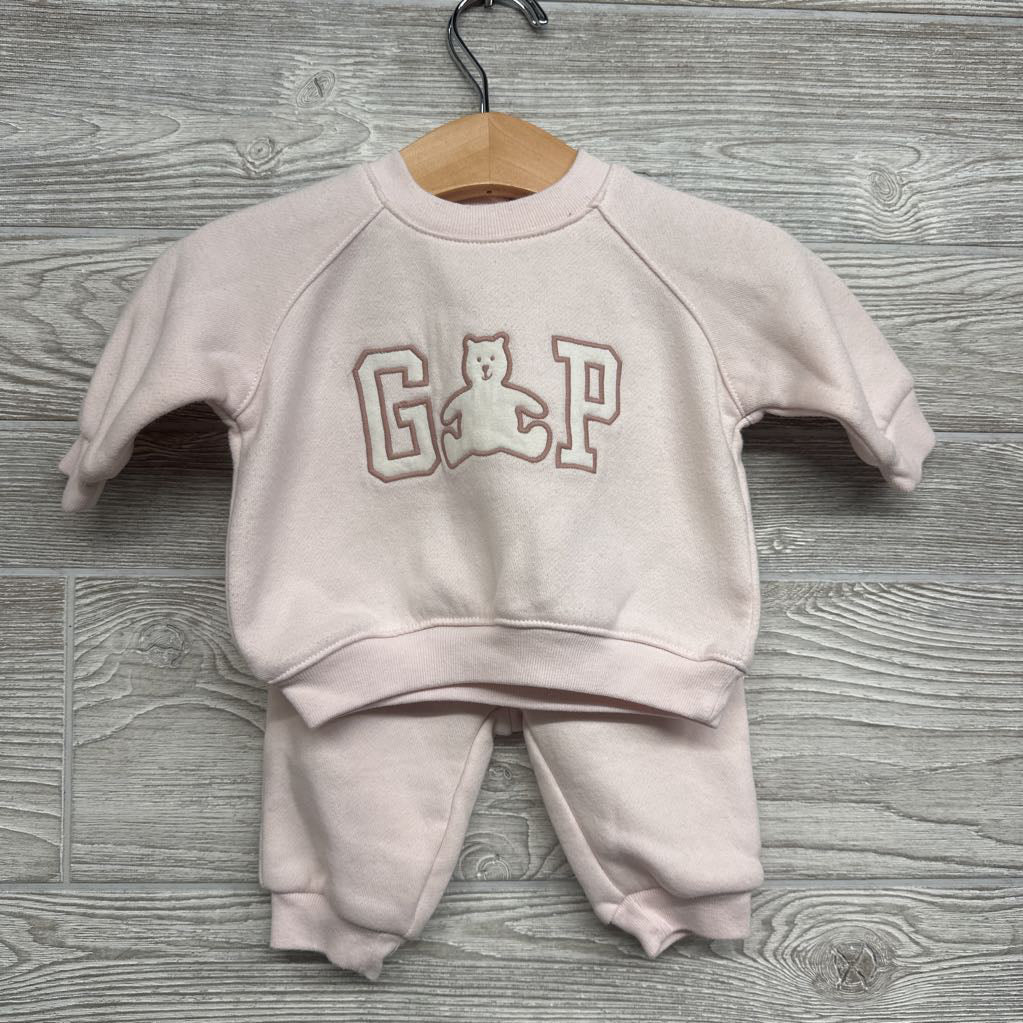 Crewneck Embroidered Logo & Jogger Sweatpants 0-3M