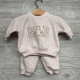 Crewneck Embroidered Logo & Jogger Sweatpants 0-3M