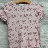 LS Ribbed Shirt Bows & Leggings 6X