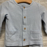 LS Button Up Shirt & Harem Joggers Stripes 6-9M