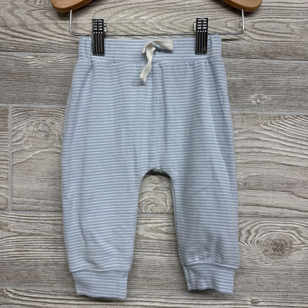LS Button Up Shirt & Harem Joggers Stripes 6-9M