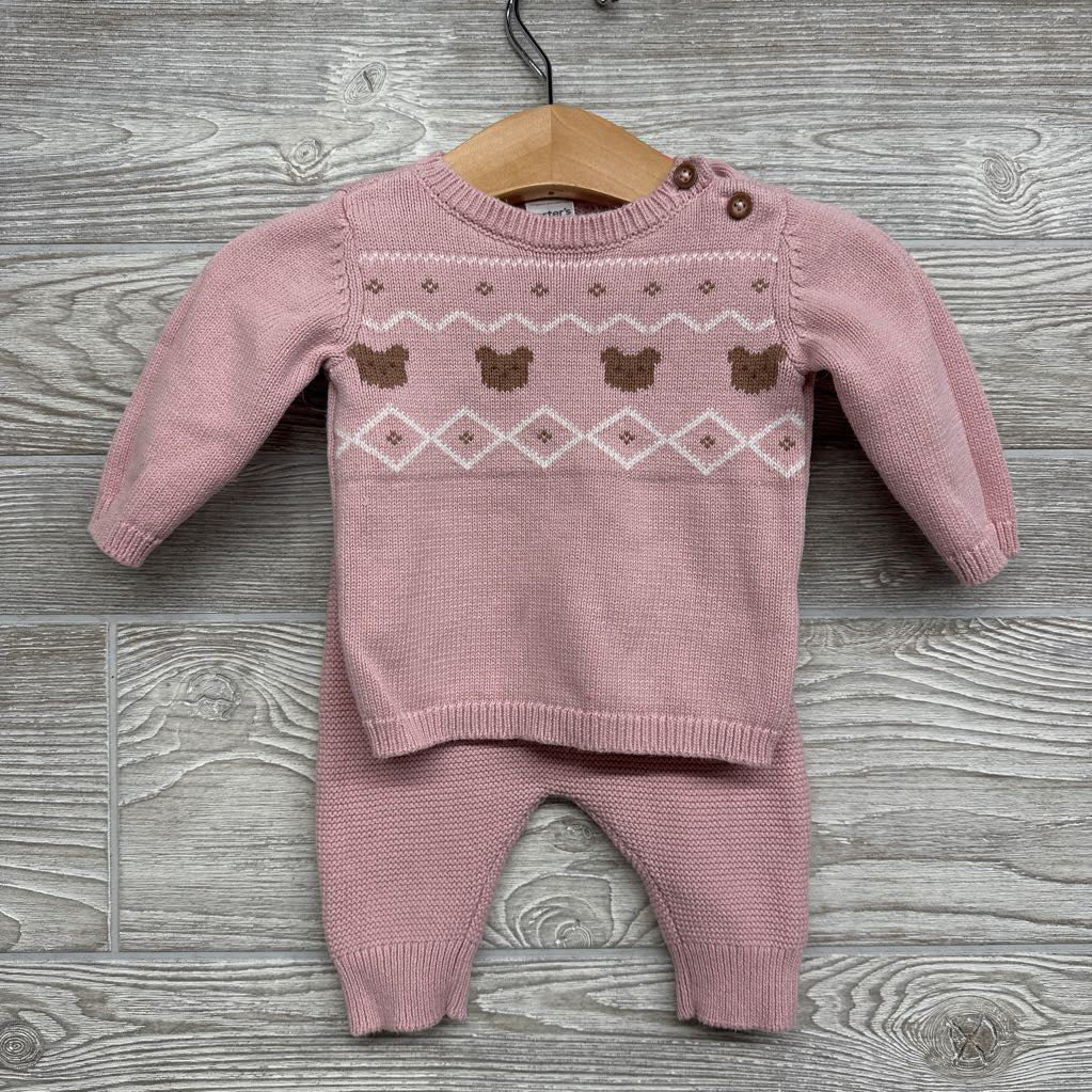Knit Sweater Nordic Teddy Bears & Pants 3M