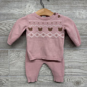 Knit Sweater Nordic Teddy Bears & Pants 3M
