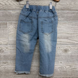 Pull On Distressed Jeans 2-3T