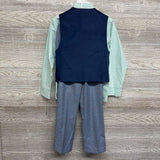 NEW Chambray Suit Vest, Tie, LS Button Up Dress Shirt & Dress Pants 8