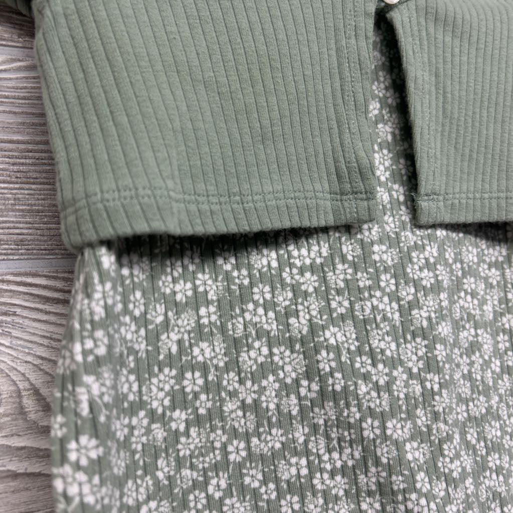 Ribbed Tank Dress Flowers & Wrap 5