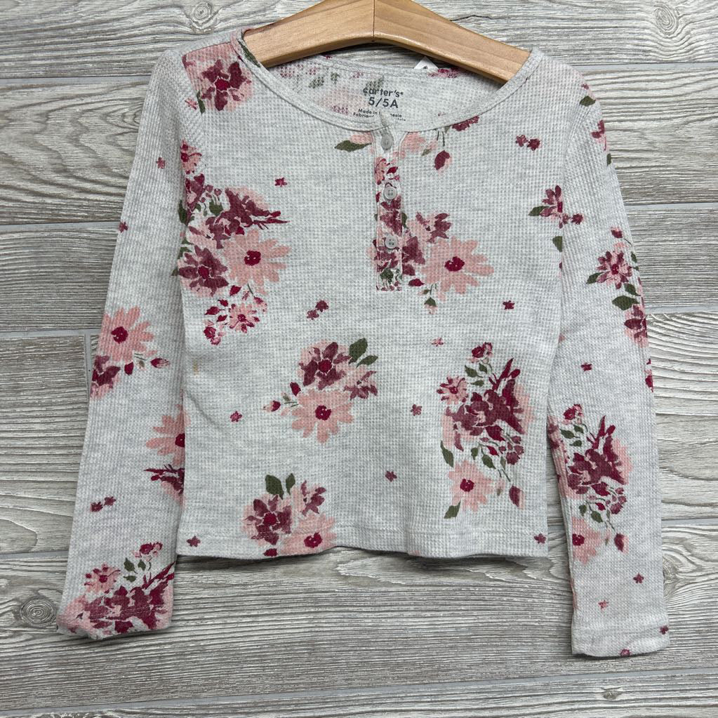 LS Waffle Knit Henley Shirt 5