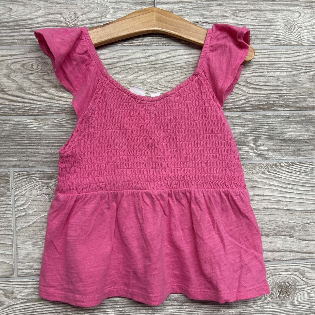 Smocked Peplum Shirt 6-7