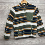 Sherpa 1/4 Zip Pullover Stripes 10-12 *