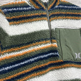 Sherpa 1/4 Zip Pullover Stripes 10-12 *