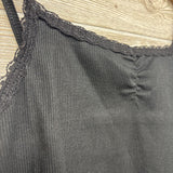 NEW Lace Ribbed Tank Top 10-12 Plus