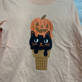 NEW LS Shirt Cat W/ Glitter Pumpkin 4t