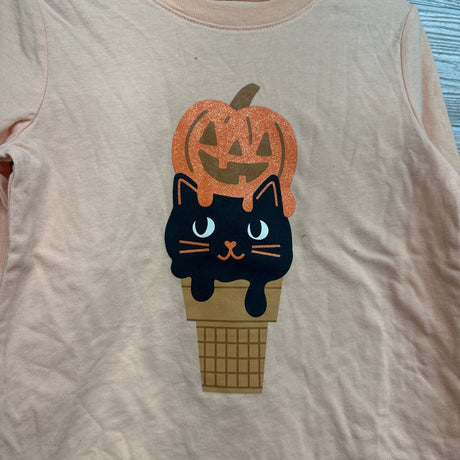 NEW LS Shirt Cat W/ Glitter Pumpkin 4t