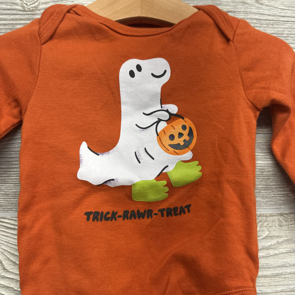LS Bodysuit Trick Rawr Treat 6-12M