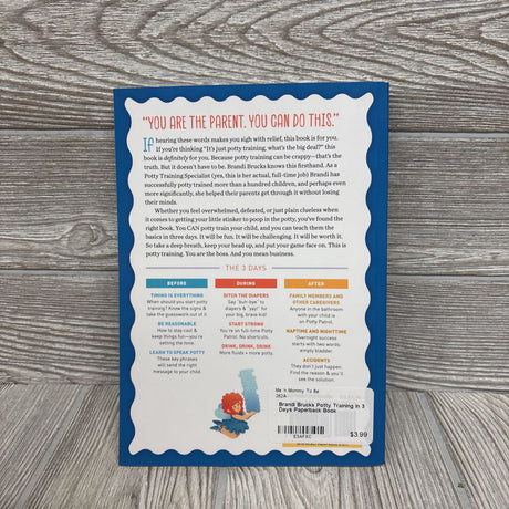 Brandi Brucks Potty Training In 3 Days Paperback Book