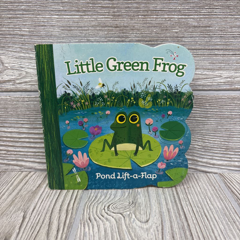 Little Green Frog Pond Lift-a-Flap Hardcover Book