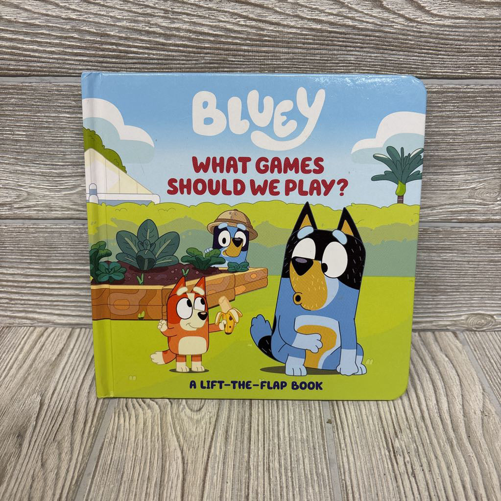Bluey What Games Should We Play Lift-a-Flap Hardcover Book