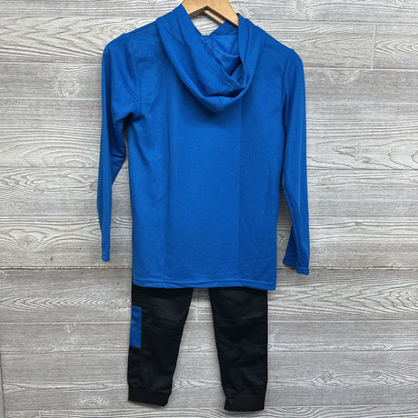 Waffle Knit Hooded Shirt Baseball & Jogger Pants 12