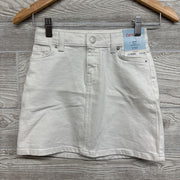 NEW Mid Rise Denim Skirt 6-7