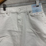 NEW Mid Rise Denim Skirt 6-7