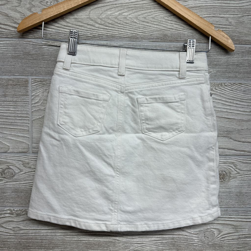 NEW Mid Rise Denim Skirt 6-7