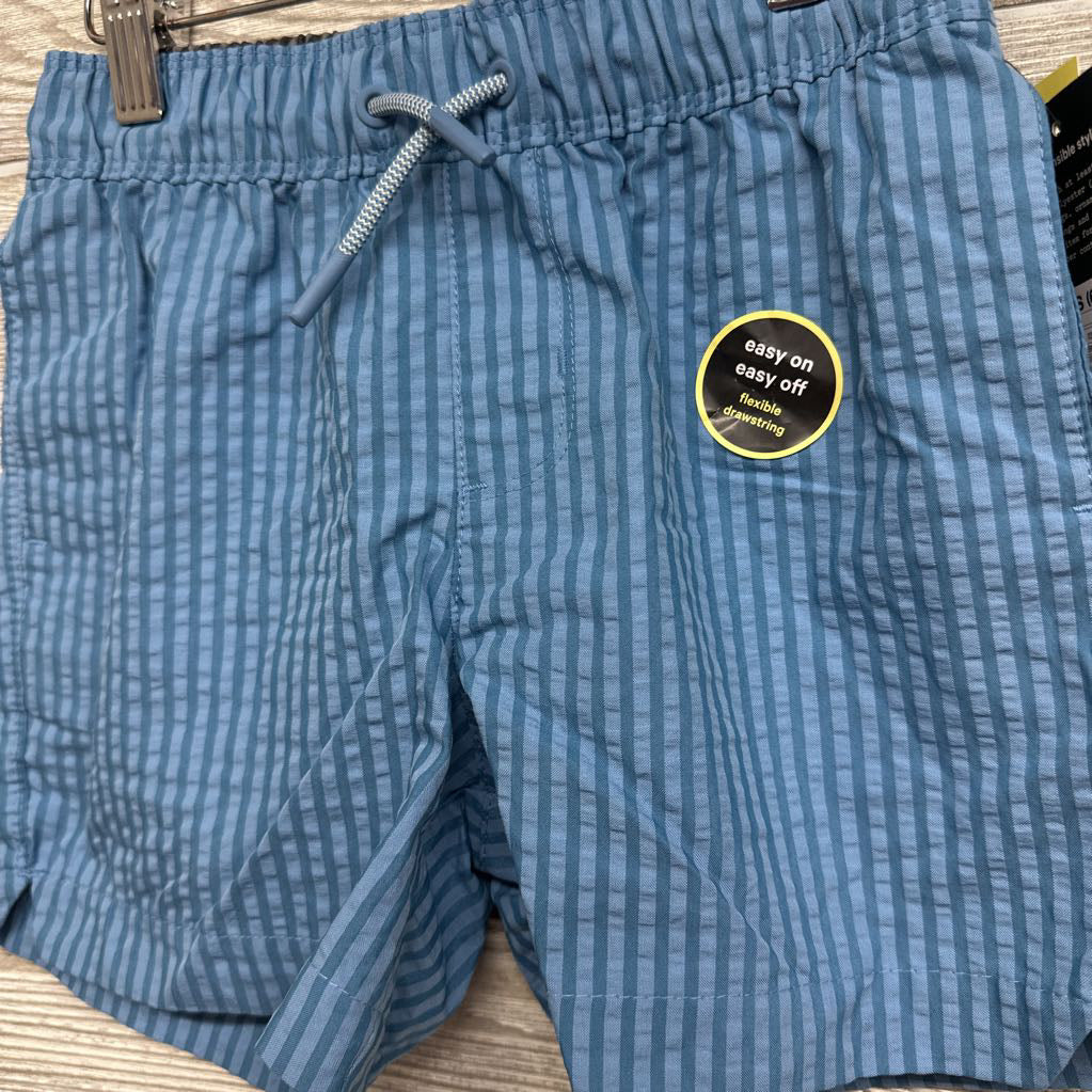 NEW Drawstring Swim Trunks Stripes 6-7