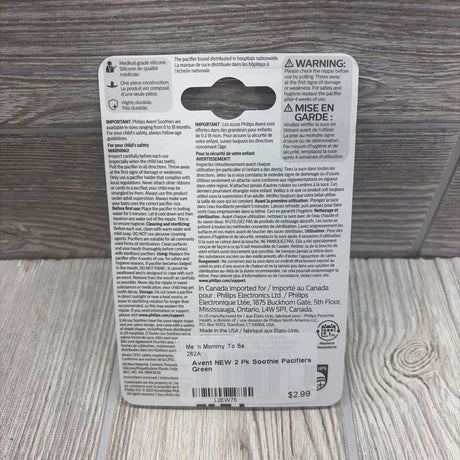 NEW 2 Pk Soothie Pacifiers