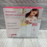 3 Pk Silicone Natural Fit Feeding Bottles
