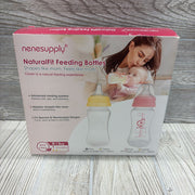 3 Pk Silicone Natural Fit Feeding Bottles