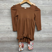 Ribbed Tunic & Floral Leggings 5-6